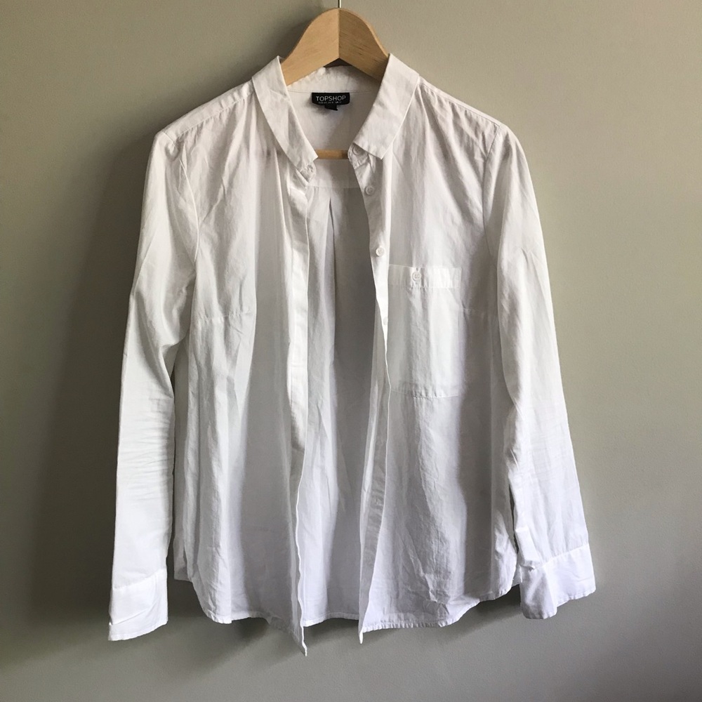 White button down